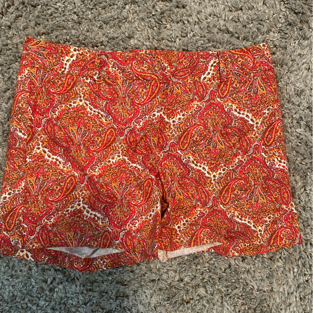 Paisley Flat Front Shorts